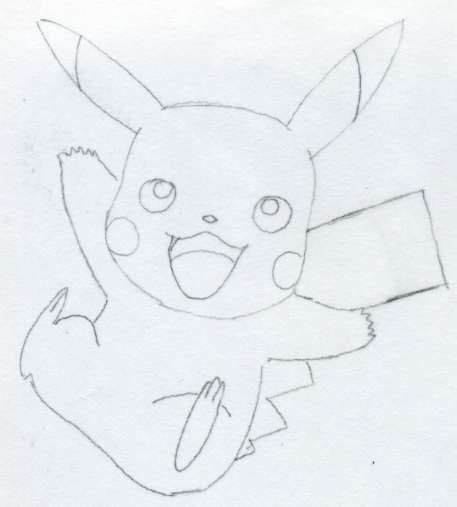 Draw Pikachu Quickly And Easily