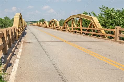 Route 66 Pony Truss Bridge Stock Photo Adobe Stock
