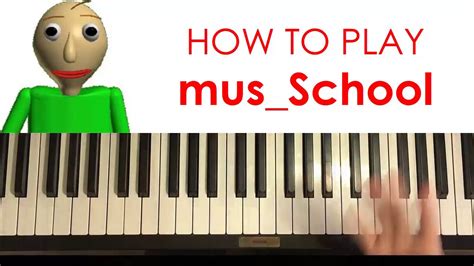 How To Play Baldis Basics School Theme Piano Tutorial Lesson Youtube