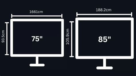 Tv Size Comparison Screen Sizes And Best Settings