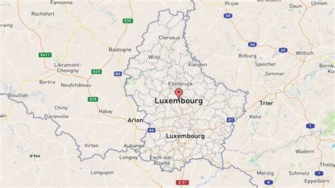 Mappa Lussemburgo Europa Occidentale Interattiva E Cartina Geografica