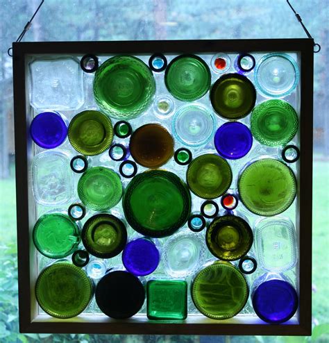 Glass Bottle Window 2 Glass Window Art Glass Bottles Art Glass Mosaic Art