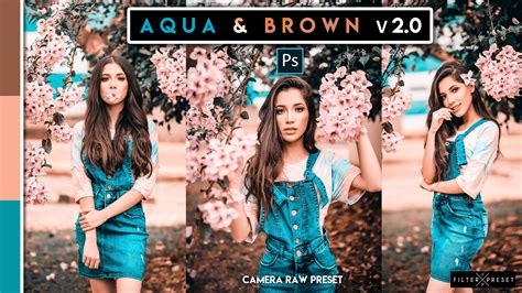 Aqua And Brown V20 Camera Raw Presets Lightroom Lightroom Presets