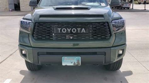 First Look At Army Green 2020 Toyota Tundra Trd Pro T