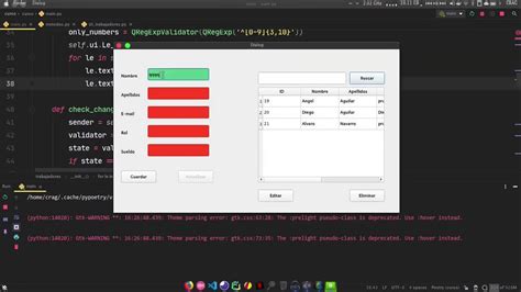 Desarrollo De Interfaces Graficas Con Python Y Qt Pyside Part Validar Formulario Con Regex