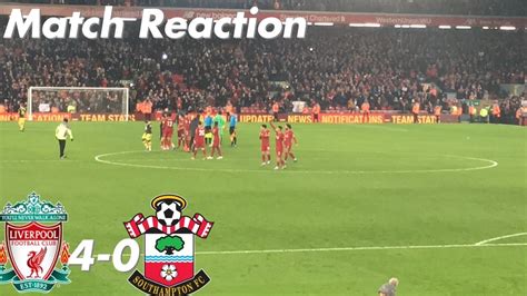 Liverpool 4 0 Southampton Reds Extend Their Lead To A Whopping 22