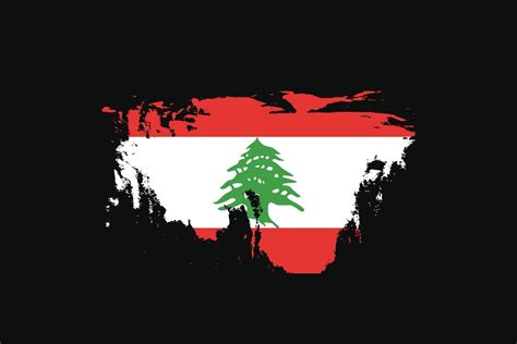 Grunge Style Flag Of The Lebanon Vector Illustration 3251718 Vector