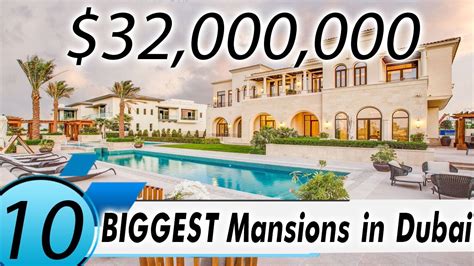 Top 10 Biggest Mansions In Dubai Youtube