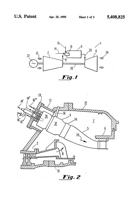 Patent US5408825 Dual Fuel Gas Turbine Combustor Google Patents