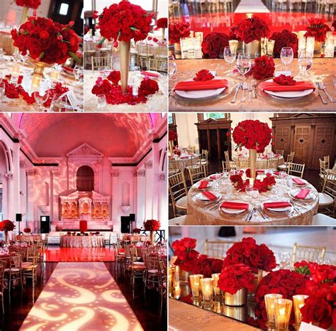 In Red Table Decorations Wedding Receptions Wedding Planning