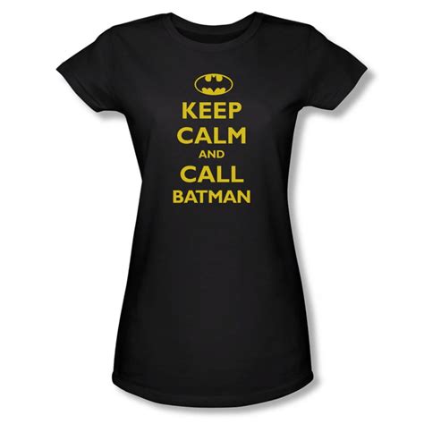 Batman Womens Call Batman T Shirt In Black