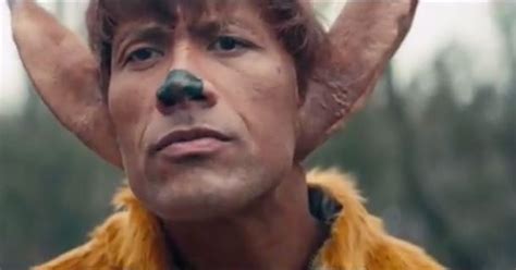 watch dwayne johnson as bambi as the rock slams home hilarious saturday night live spoof