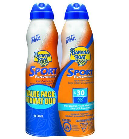 The ewg warns that spray sunscreens include two inherent hazards. Banana Boat® Ultramist™ Sport Performance™ Spray Sunscreen ...