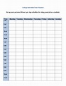 College Class Schedule | Templates at allbusinesstemplates.com