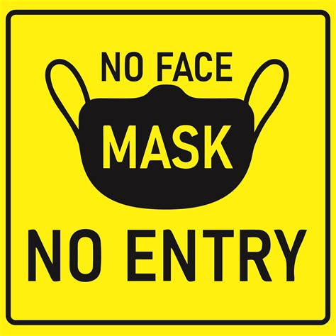 No Face Mask No Face Shield No Entry Sign Lazada Ph