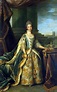 Charlotte of Mecklenburg-Strelitz, queen of Great Britain and Ireland, in an official portrait ...