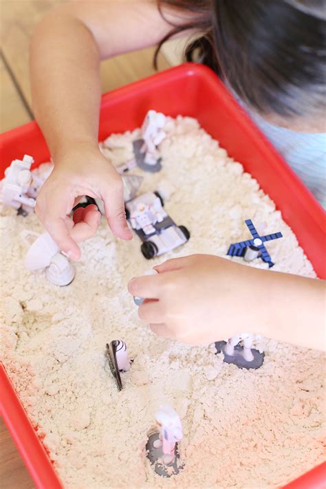 Craft Easy Moon Sand Recipe For Kids See Vanessa Craft