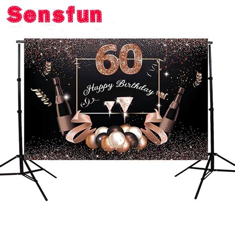 Check spelling or type a new query. Photography backdrop Happy 60th Birthday background Black ...