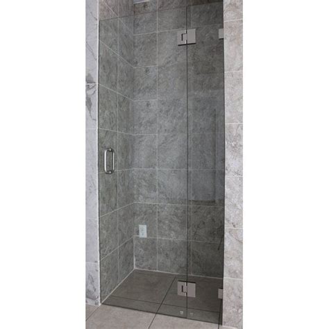 40 X 78 Hinged Frameless Shower Door In 2021 Shower Doors