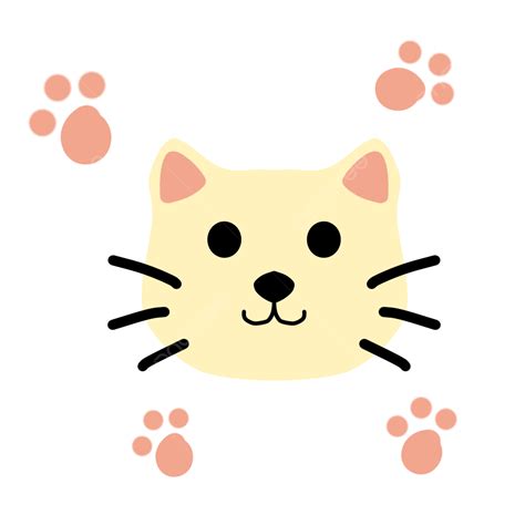 귀여운 고양이 간단한 그림 페인트 귀엽다 단순한 Png 일러스트 및 Psd 이미지 무료 다운로드 Pngtree
