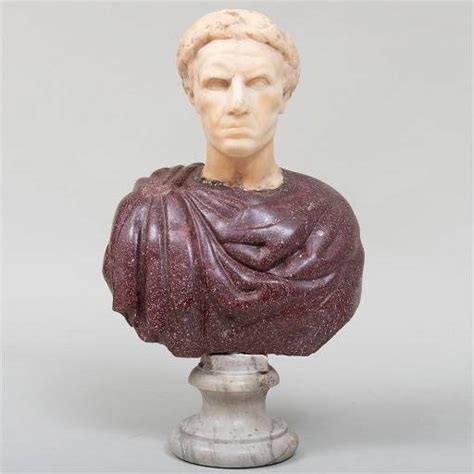 Italian Marble And Porphyry Bust Of Julius Caesar Oct 21 2021