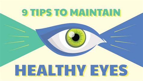 Tips To Maintain Healthy Eyes Infographic