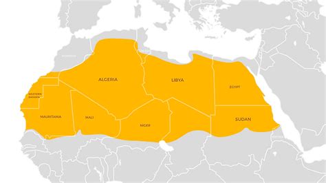 Sahara Desert On World Map