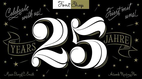 Happy 25th Birthday Fontshop Font Shop Communication Art Typography