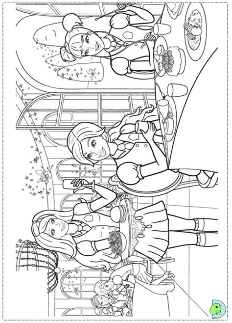 Mbarbie School Coloring Coloring Pages