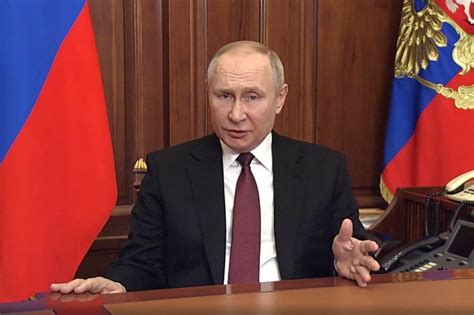 ‘no Other Option Excerpts Of Putins Speech Declaring War Russia