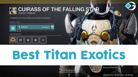 For Titans In Destiny Exotic Chest Plates