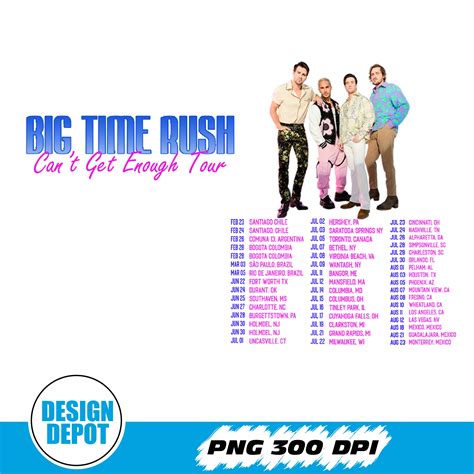 Big Time Rush Band Can T Get Enough Tour Png Pop Music 2023 Inspire Uplift