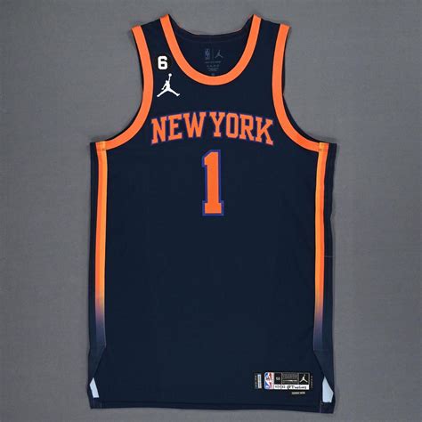 Obi Toppin New York Knicks Game Worn Statement Edition Jersey