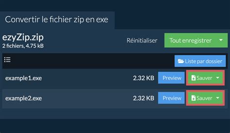 Convertir Zip En Exe En Ligne Pas De Limites Ezyzip