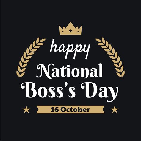 Happy National Boss Day 236096 Vector Art At Vecteezy