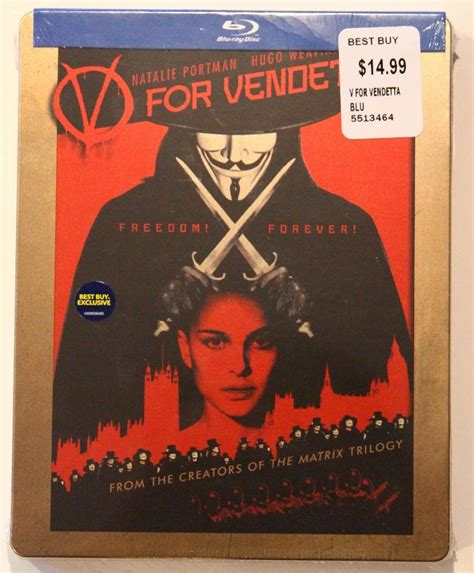 V For Vendetta Blu Ray Steelbook Best Buy Exclusive Usa Hi Def