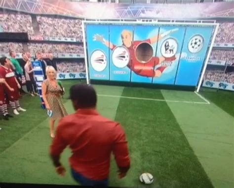 Emile Heskey Scuffs Shot Live On Soccer Am Whilst Looking For New Club