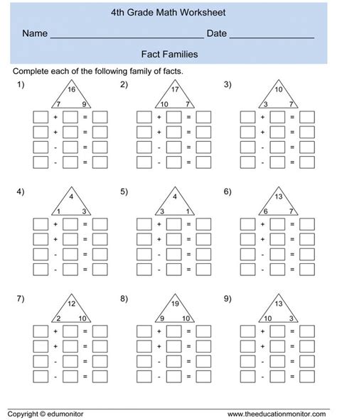 Maths algebra math fractions kindergarten worksheets worksheets for kids printable worksheets algebra projects persuasive writing looking for free 9th grade math and 9th grade algebra resources? Printable 4th Grade Math Worksheets Teachers Use - With ...