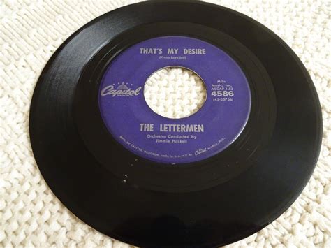 The Lettermen The Way You Look Tonightthats My Desire Capitol 4586 Ebay