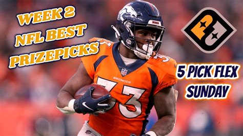 Prizepicks Nfl Week 2 Sunday Best Props Youtube