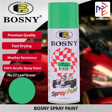 Bosny 100 Acrylic Spray Paint Leaf Green No27 Winland Lazada Ph