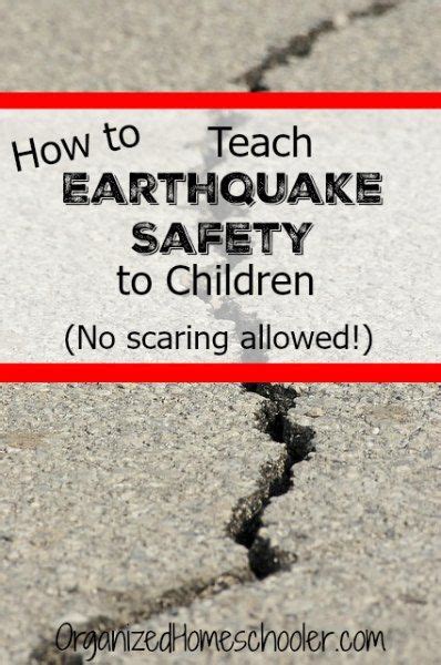 How To Teach Earthquake Safety For Kids Earthquake Safety