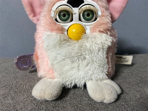 Furby Baby 1999 Tiger Electronics Furby Pink White Yellow Etsy