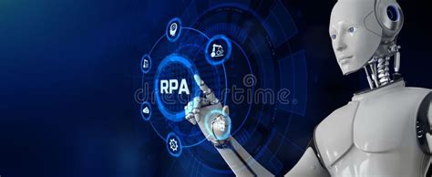 Rpa Robotic Process Automation Innovation Technology Concept Stock