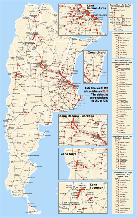 Mapa De Estaciones De Servicio Gnc En Argentina Tránsito Córdoba