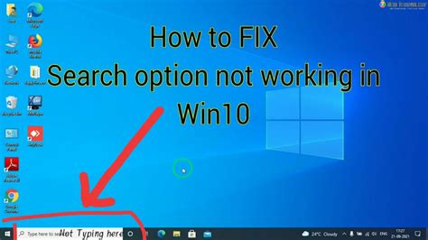How To Fix Windows 10 Search Not Working ॥ Fix Cant Type In Search Bar