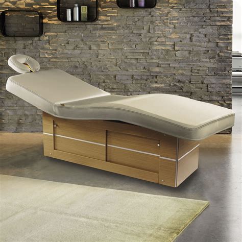 Table De Massage électrique Amanda Lemi Beauty And Spa En Bois à Hauteur Réglable Avec