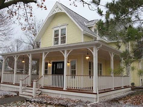 65 Stunning Farmhouse Porch Railing Decor Ideas 29 House Exterior