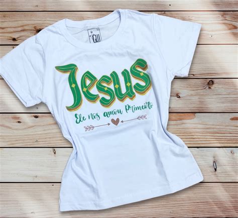 Camisetas Evangélicas 100 Algodão Elo7 Produtos Especiais