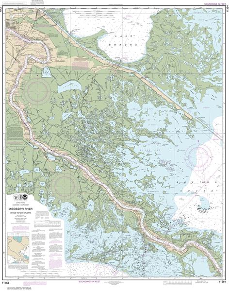 Lakes Pontchartrain And Maurepas 11369 Nautical Charts